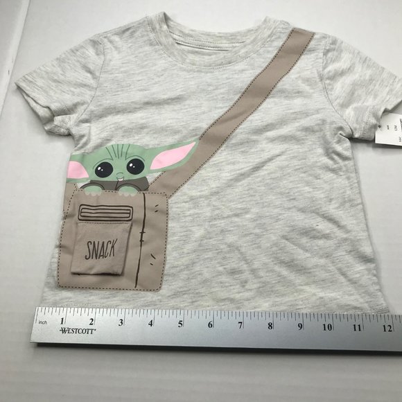 Mad Engine Star Wars Boy's Short Sleeve Pullover Shirt 12 Month Gray New - Picture 10 of 12